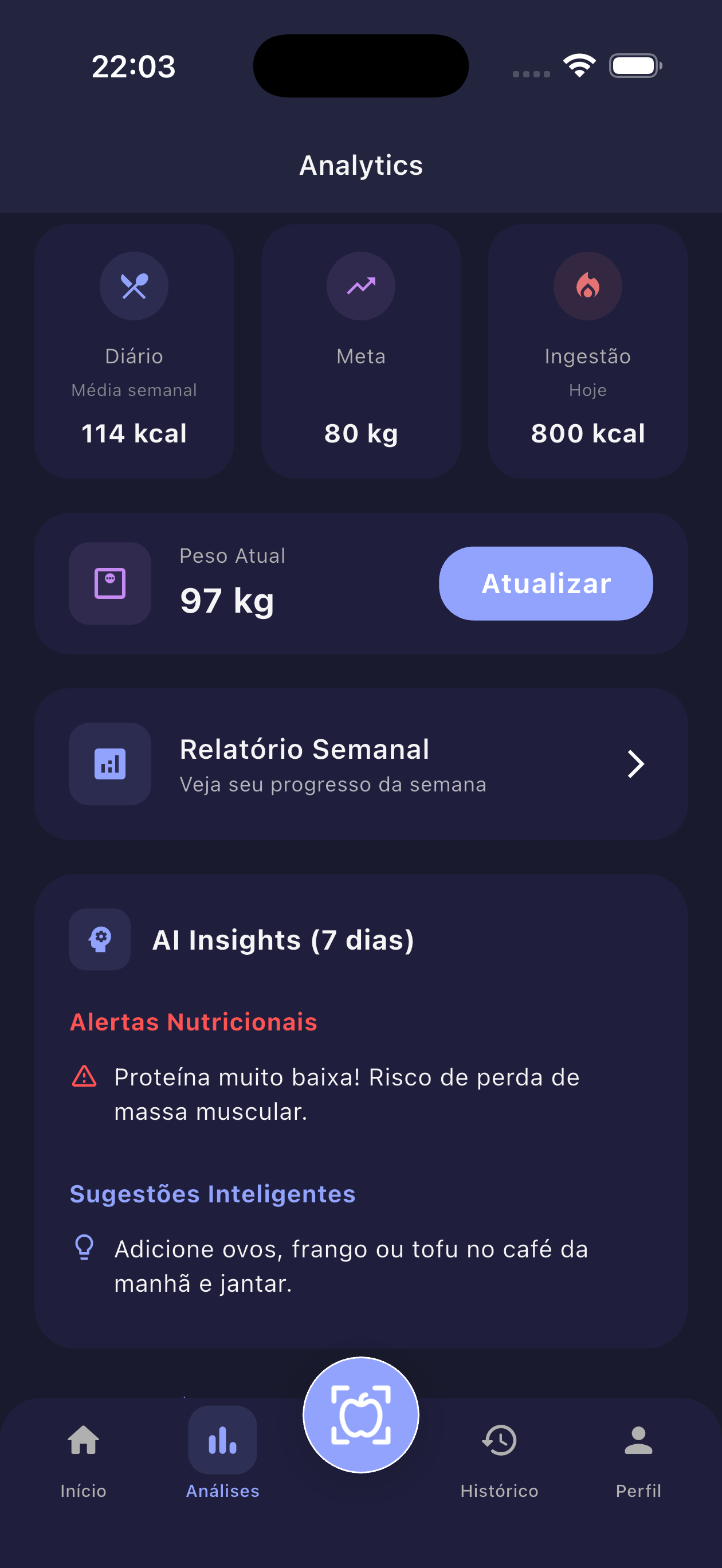 Sugestões de rotina